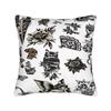 Pillow Case American Retro Rebellious Tattoo Black White Printed Pillow Cover For Sofa Car Home Decor Morden Pillowcases