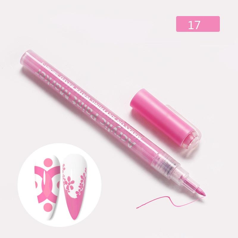 3ML Acrylic Paint Gel Nail Polish Pen One Step Nail Polish Gel Pencil  Pink Nail Art Gel Varnish