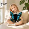 Soft Stuffed Toy Realistic 3D Butterfly Plush Toy Throw Pillow Polyester Fiber Doll Insect Animal Decor Gift for Kids Girls Home Ornament Colorful