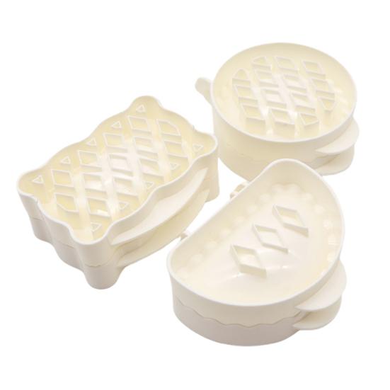 Apples Pie Mold Set Plastic Pastry Cutters Mini Hand Pies Maker Fall-Themed Pocket Pie Press for Homemade Desserts