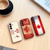 Canada Flag Aesthetic Phone Case For Samsung Galaxy A73,A72,A71,A70,A53,A52,A51,Soft Silicone Black Cover