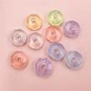 Fournitures de fête à domicile Perles transparentes coupées Matériaux faits à la main de bricolage 15,5 mm * 7,5 mm 10 pièces Acrylique pour bracelet Bijoux Marquage Matériel de bricolage Breloques Grand trou