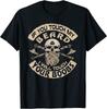 If You Touch My Beard I Will Touch Your Boobs Skull Viking Unisex T-Shirt