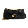 Tabby 26 Quilted Classic Logo Hardware Lambskin Leather Shoulder Bag Medium Women Shoulder Bag Black CCW83-B4BK