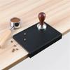 Schwarze Kaffee-Tampermatte Silikon Rutschfest Espresso Kaffee Tamping Ablagehalter Eckkantenpolster für Zuhause Büro Bar Café