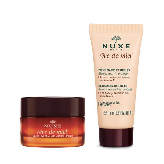 Baume à lèvres Nuxe Revd Miel 15 g Spécial (+15 ml de crème pour les mains et les ongles offerte)