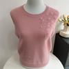 Women's Plus Size Wool Sweater Loose Fit Rhinestone Embroidery Knit Pullover Sweater Solid Color Soft Knit Top