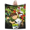 Ben 10 Omnitrix Plush Blanket Girls Boys  Flannel Throw Blanket For Couch Bed Soft Custom Quality Bedspread Gift Idea