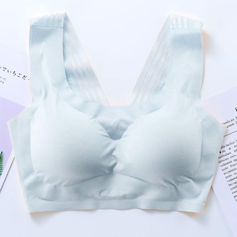 Seamless Sports Bra for Women - Plus Size, No Underwire, Sleep Support, Shockproof.