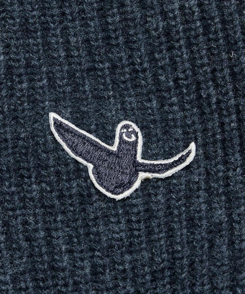 Mark Gonzales Angel Half-Zip Knit - Navy