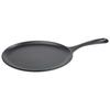 Enameled Cast Iron Comal Grill Plate Induction for Pizza 26cm Fire, Barbecue Victoria 34504 Black