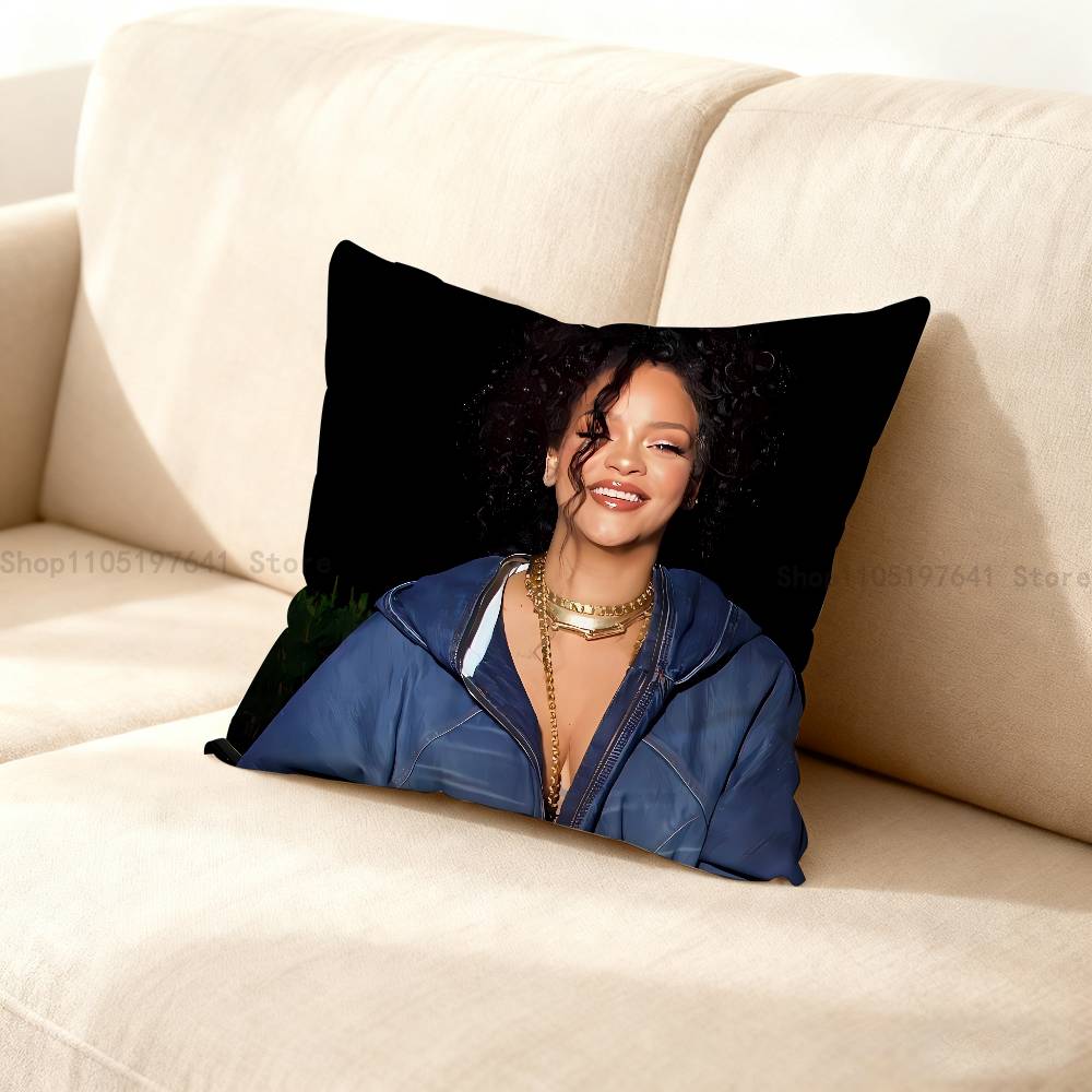 Singer R-Rihanna-Es Pillow Case For Sofa Decor Car Office Room Printing Cushion Cover Decorations And Protector