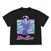 Y2k Girl Graphic Unisex Cotton T-shirt Tee Casuai Short Sleeve Crewneck Top Fashion Streetwear Autumn Shirt Harajuku Kpop