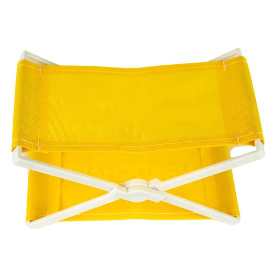 Vintage Leżak Plażowy Zagłówek Outdoor Składana Poduszka Plażowa Przenośny Lekki Kompaktowy Składany Stelaż X-Frame Podpórka Pod Głowę Zagłówek