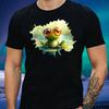 T-Shirt Men Cartoon Frog Motif Cotton Size S To 5XL