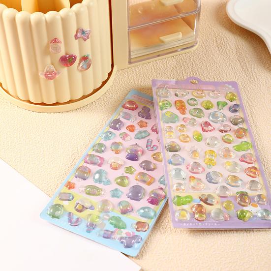 Aranyos 3D Pufi Matricák Kawaii Műgyanta Állat Rajzfilm Matrica Apró DIY Matricák Scrapbookokhoz Laptopokhoz Vizespalackokhoz