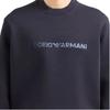 Emporio Armani Sweatshirt à col rond et manches longues avec logo brodé Homme sweatshirt Bleu Marine 3D1M70-1JHSZ-09R2