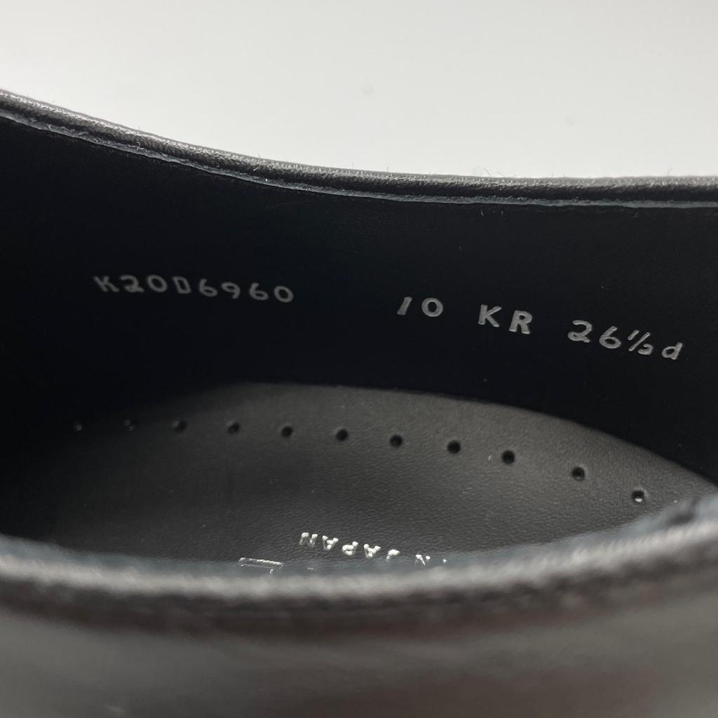 Pristine REGAL Leather Shoes Plain Toe Business Shoes Black Leather Mens 26.5 Used