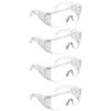 Dervin Safety Protective Sunglasses Transparent Anti-Splash Impact-Resistant Anti Chemical Damage Work Medical Protective Glasses - Combo of 4