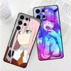Armor Luxury Tpu Soft Phone Case For Samsung Galaxy S20 Fe S21 S10 S9 S22 Plus S23 Ultra 5g S8 S7 S10e Cartoon Zero Two Cover