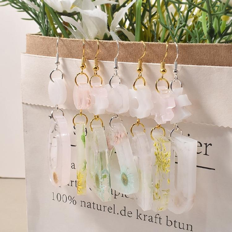 DIY Silicone Mold Crystal Earrings Pendant Silicone Mold Decorative Epoxy Mold