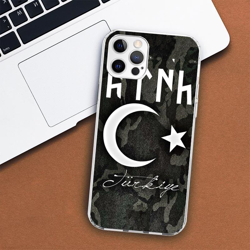 Turkey Turkish Flag Phone Case For Apple iPhone 11 12 13 15 14 Pro 7 XR X XS Max 8 Plus + Mini SE Customized Print Soft Cover