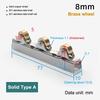 8Mm/10Mm Sliding Door Roller Clamp Stainless Steel Wheel Pulley Rollers For Bathroom Glass Door Shop Display Cases