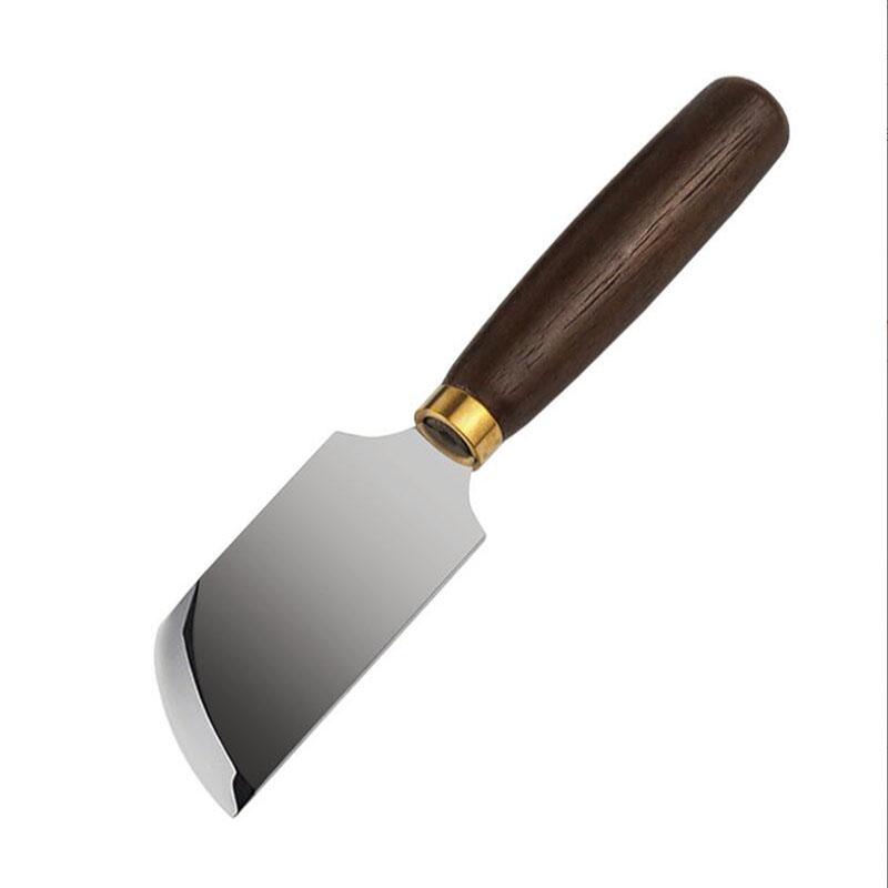 Professional Leather Cutter Paring Knife Leather Skiving Thinning Knife Cut Steel Wood Handle DIY Handmade Tool