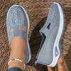 Atmungsaktive Mesh-Slip-On-Flachsportschuhe für Damen, Leichte und Bequeme Freizeitschuhe, Geeignet für Parks, Sommerurlaube, Damenschuhe