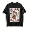 Leopard Print Teacher Themed Casual Top For Women Pure Cotton T-shirt