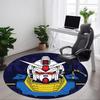 1 Stück Mobile Suit Gundam Büro Runder Teppich, Rutschfest, Weicher und Langlebiger Büroteppich für die Innendekoration, Perfekt für das Büro yy250915097