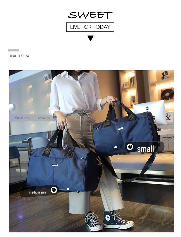 Men's Waterproof Oxford Cloth Travel Handbag - Lightweight, Large-Capacity, Short-Distance Companion