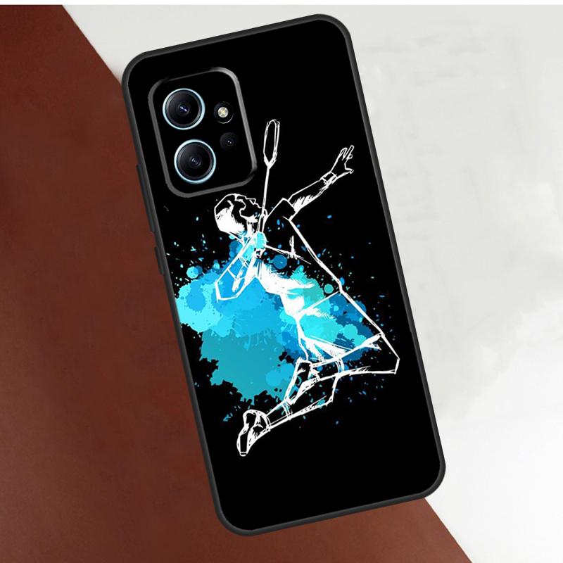 Badminton Sport Case For Xiaomi Redmi Note 12 Pro Plus Note 11 9 10 Pro 12S 11S 10S Redmi 12 9C 10C Cover