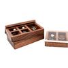 Wedding Wood Rings Jewelry Organizer Box Display Travel for Case Portable Storage Square Shape Box Walnut Necklace Holer