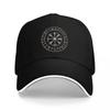 Viking Compass Symbol Embroidered Black Baseball Cap Nordic Runes Design Adjustable Hat for Unisex and Women Streetwear Style
