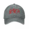 Boné de Baseball com Logo Slayers Moda Desgastado Lavado Snapback Para Homens Mulheres Treinos ao Ar Livre Bonés Chapéu