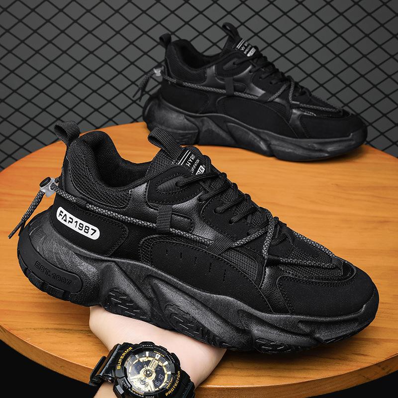Chaussures pour hommes automne 2025 nouvelles chaussures de sport et de loisirs respirantes rehaussantes chaussures de papa chaussures pour hommes chaussures tendance ins été