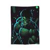 Retro Hulk Fleece Throw Blanket  Blankets for Sofa Travel Super Soft Bedspread,