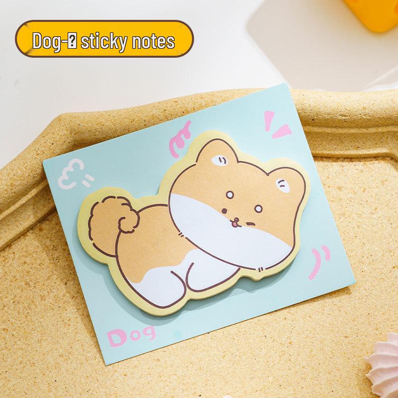 Adorable Animal Cartoon Sticky Notes - Reusable Memo Pads for Students