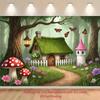 2D Sprookjesachtige Tuin Wandkleed voor Kinderkamer Decoratie