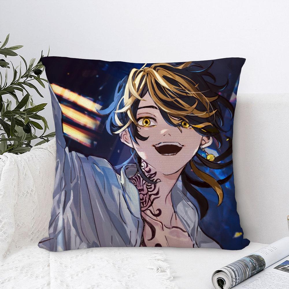 Anime T-Tokyo Revenger Pillow Case Sofa Decorative Home Double-Sided Print Plush Square Throw Pillow Covers Cushion Decor Cover