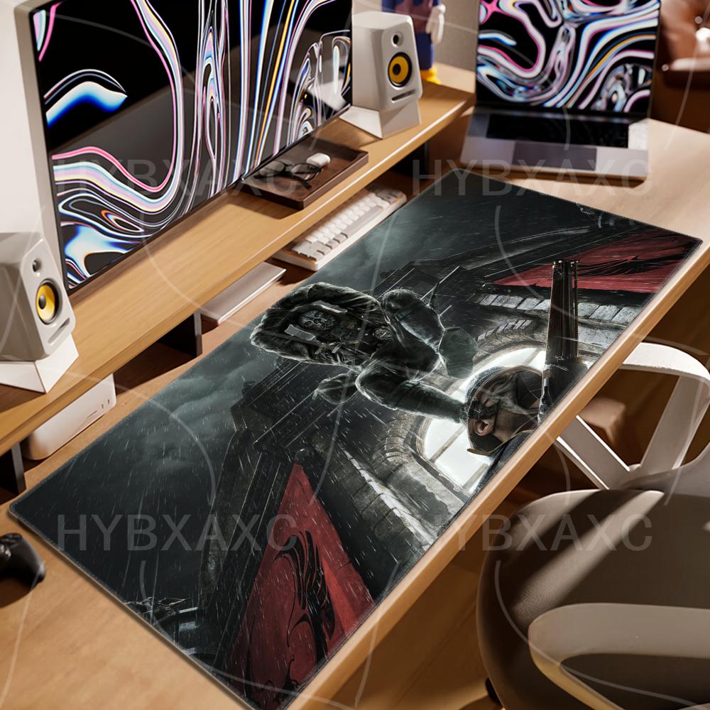 HYBXAXC Muismat Wolfenstein Muismat Grote Toetsenbord Bureau Mat Gaming Muismat LockEdge Antislip Mat Toetsenbord Muismat 90x40