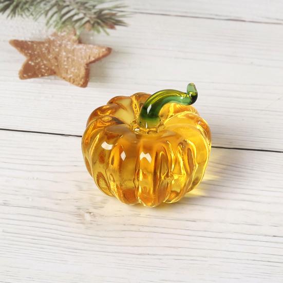 Figurine de fruits en faux cristal, verre transparent, fraise, ananas, kaki, citron, banane, Sculpture, presse-papier, décoration de bureau, ornement