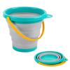 Seau Pliable Coloré Multi Usages 17 cm Compact et Pratique – Seau Souple pour Camping, Jardin, Plage et Rangement