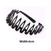 Metal Minimalist 1PC Women Men's Accessories Unisex Black Wave Fashion Sports Hairband High Quality  Beads