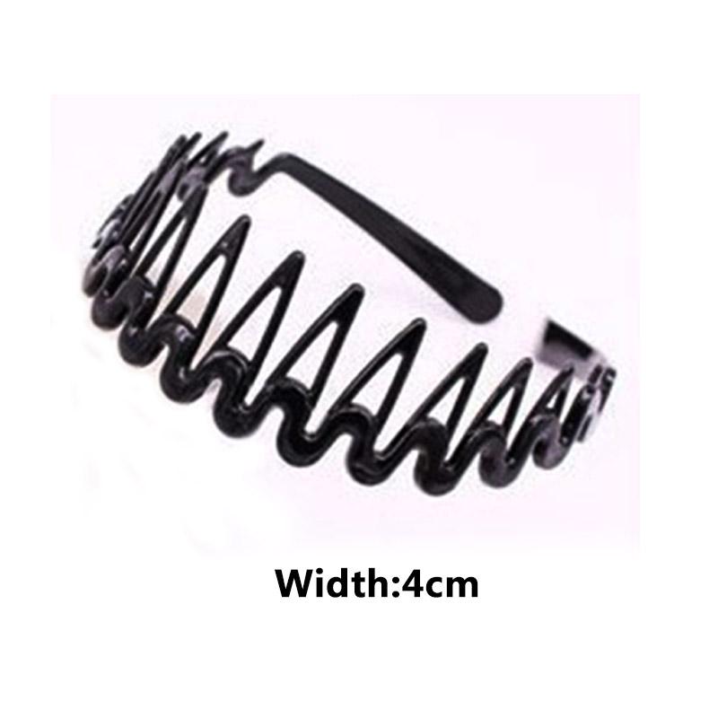 Metal Minimalist 1PC Women Men's Accessories Unisex Black Wave Fashion Sports Hairband High Quality Beads