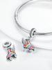Charm Bead Charms Plata Summer Roller Skates Coconut Tree Bead Charms Copper Plated Compatible With Charm Bead Charms Authentic Bracelets for Jeweller