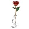 24K Gold Rose Dipped Creative Girlfriends Wife Valentine's Day Gift Wedding Decor with Base Red