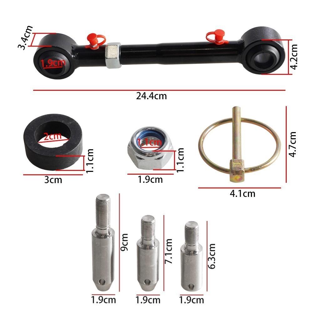 Front Sway Bar Links Disconnects Adjustable 2.5-6" Lifts For Jeep Wrangler JK JKS 2/4 Doors 2007-2018 Stainless Steel Sway Bars