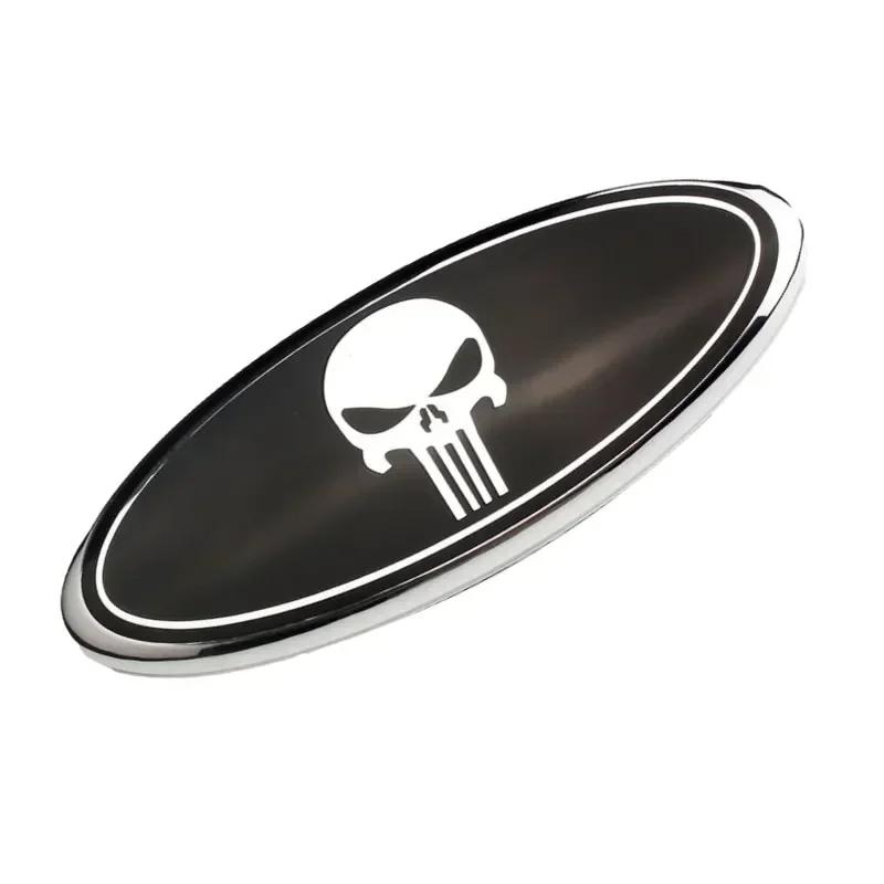 58x22mm Alloy Auto Steering Wheel Emblem Sticker for Ford Fusion Ranger VFDDG6 Ecosport Fiesta Kuga Edge Focus Mk4 Mondeo Escape ST GT